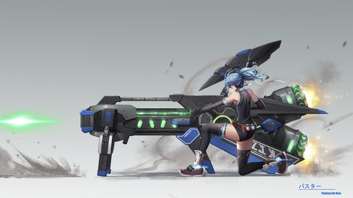 anime, leotard, weapon, anime girls