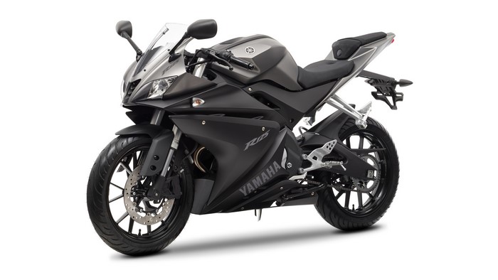 4K, simple background, motorcycle, Yamaha, Yamaha R125