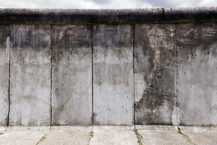 4K Berlin Wall Concrete Section from Cold War Germany