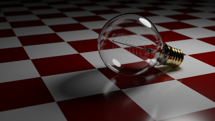 4K, Blender, light bulb, render