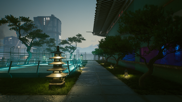 4K, screen shot, landscape, CD Projekt RED, video games, Cyberpunk 2077