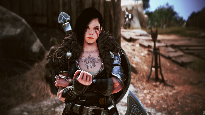 4K, fantasy armor, armored, Black Desert, black desert online, video games, fantasy girl