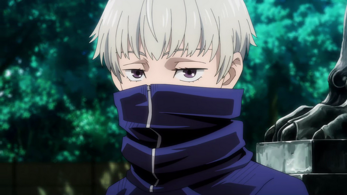 purple eyes, anime boys, looking at viewer, Jujutsu Kaisen, anime