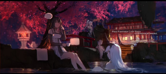 anime, Pixiv Fantasia, swd3e2, anime girls