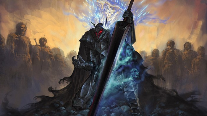 Schierke, skull, Berserk, Guts, sword