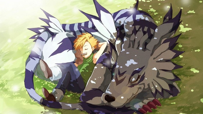 Digimon, Gabumon, creature, anime, anime games, Yamato Ishida