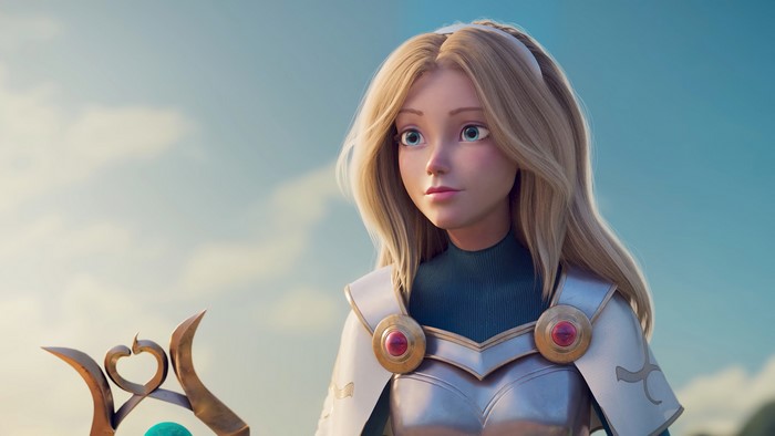 4K, fictional character, blue eyes, League of Legends, Lux (League of Legends), video games