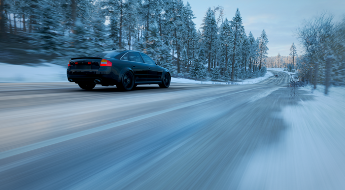 Audi RS6, RS6, Forza Horizon 4, wood, Audi, snow