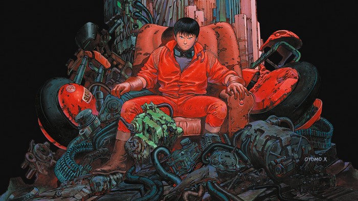 Shotaro Kaneda, Akira, motorcycle, couch