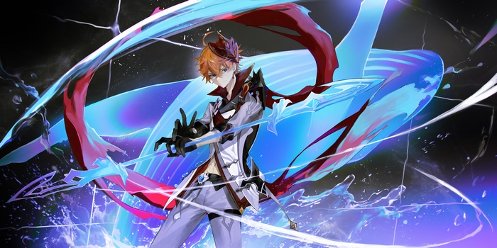 Tartaglia Childe Genshin Impact 4K