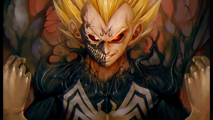 anime, anime boys, wizyakuza, Dragon Ball, Venom, Dragon Ball Z, Super Saiyan, Vegeta