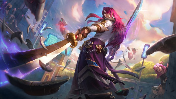 4K, video game art, game art, Yone (League of Legends), video games, League of Legends: Wild Rift, Battle Academia, League of Legends