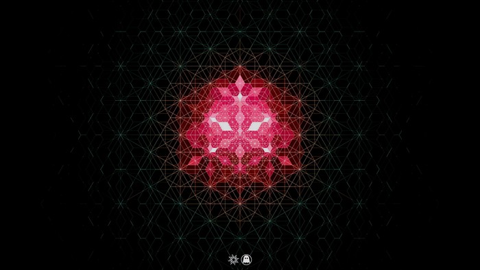 abstract, artwork, Andy Gilmore, pattern, geometry, black background