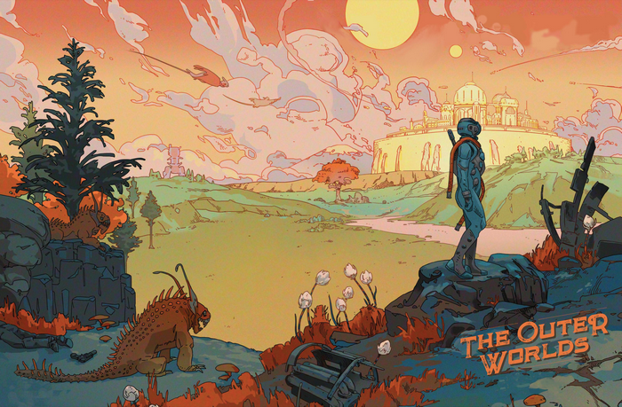 The Outer Worlds, PC gaming, video games, science fiction, video game art, creature, video game characters