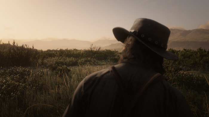 sunset, game characters, John Marston, western, Red Dead Redemption 2 ...