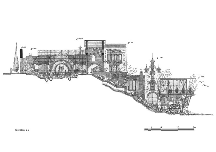 blueprints, house, Cross Section, architecture