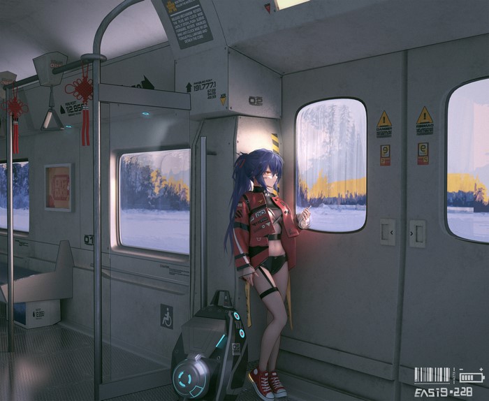 4K, anime girls, anime, Easing Liu
