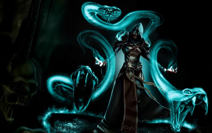 wizard, magic, Warlock