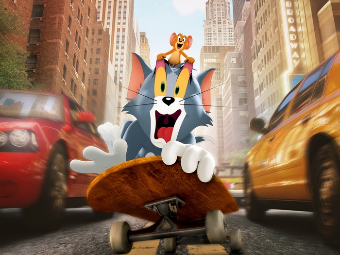 Tom and Jerry on a Skateboard in New York City