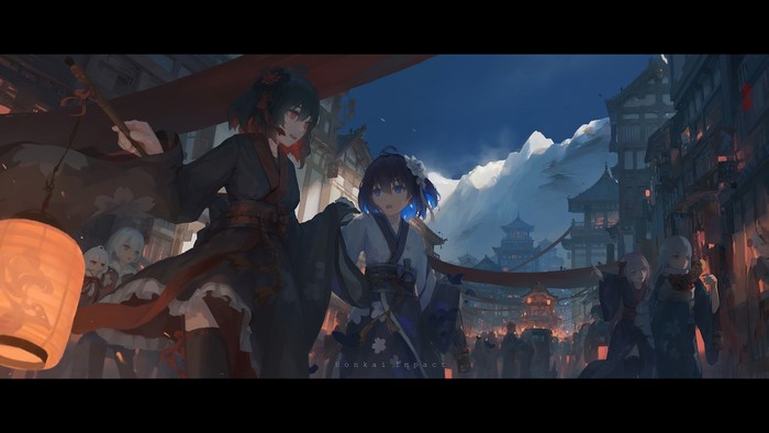 Seele Vollerei, Honkai Impact 3rd, anime girls, anime, void_0