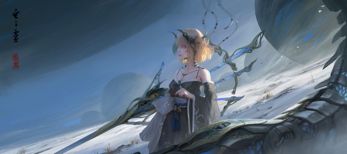 4K, cyborg, void_0, anime, anime girls