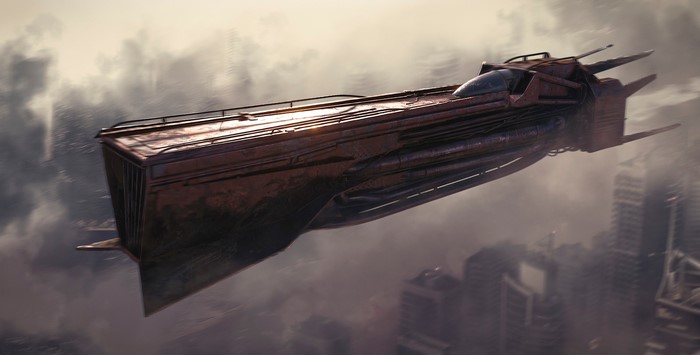 futuristic, artwork, Maxim Buyanov, science fiction, vehicle