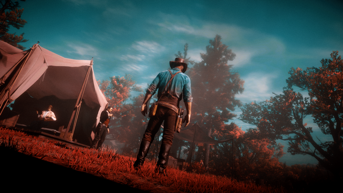 screen shot, red, PC gaming, western, video games, Red Dead Redemption 2