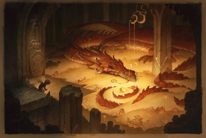 Smaug the Dragon in Erebor Vault