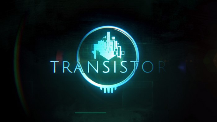 PC gaming, logo, game characters, dark, Transistor