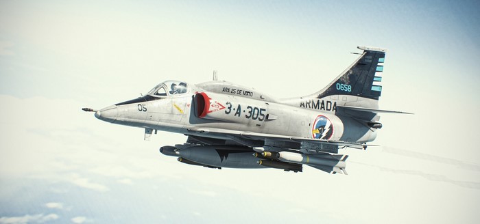military aircraft, A-4 Skyhawk II, aircraft, Alex Klichowski, military, vehicle