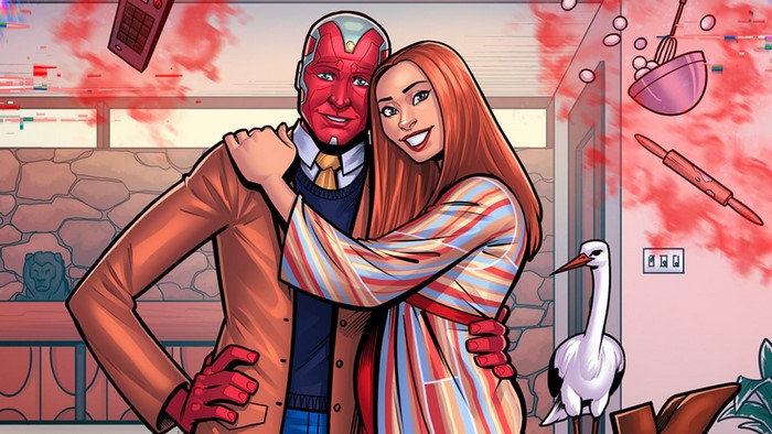 Vision, Wanda Maximoff, Marvel Cinematic Universe, Scarlet Witch, Marvel Comics