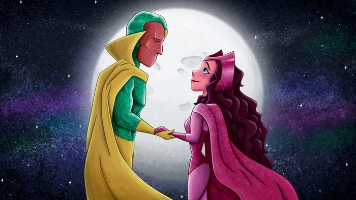 Vision, Wanda Maximoff, Marvel Cinematic Universe, Marvel Comics, Scarlet Witch