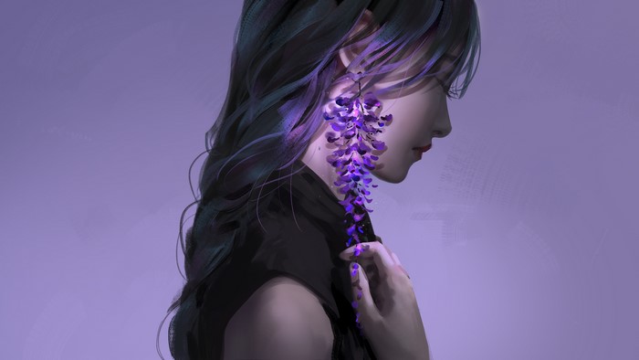 4K, illustration, fan art, Nixeu, earrings, fantasy art, drawing, digital art, women, artwork, fantasy girl