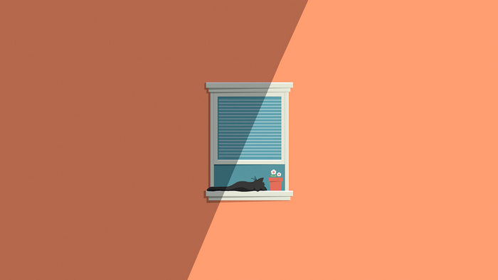 4K, simple background, minimalism, cats, simple, window sill