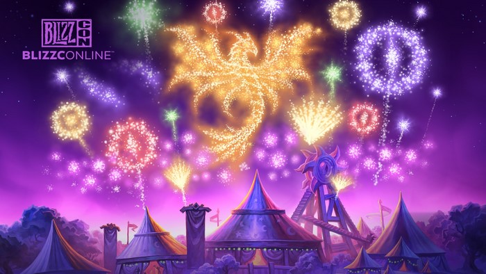PC gaming, fireworks, BlizzCon, video game art, Blizzard Entertainment