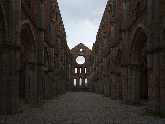building, Tuscany, monastery, architecture, abandoned, old building, ruin, medieval, Italy
