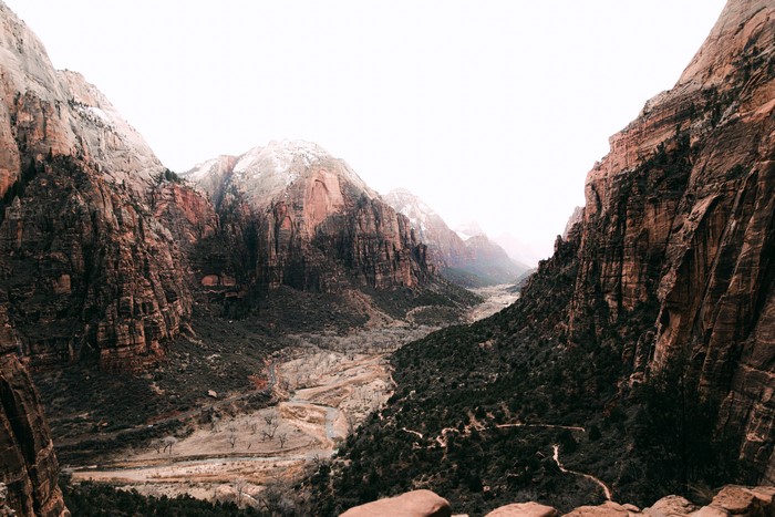 4K Mountain Desert Landscape with Road
