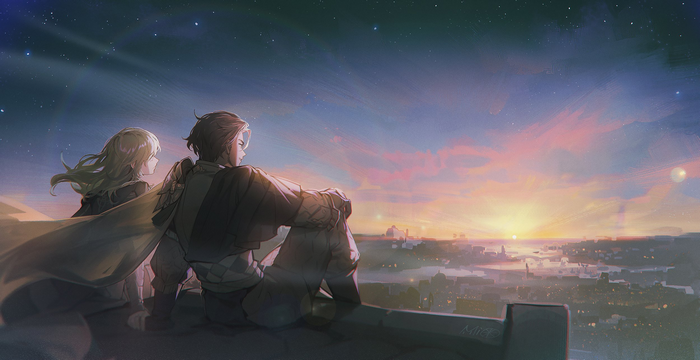 Byleth, Claude, Alzi米, video game art, ALZi Xiaomi, Fire Emblem