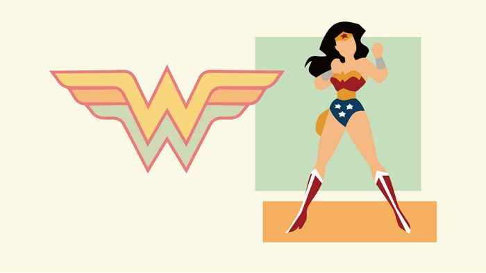 4K, DC Comics, superhero, Wonder Woman, simple background, artwork