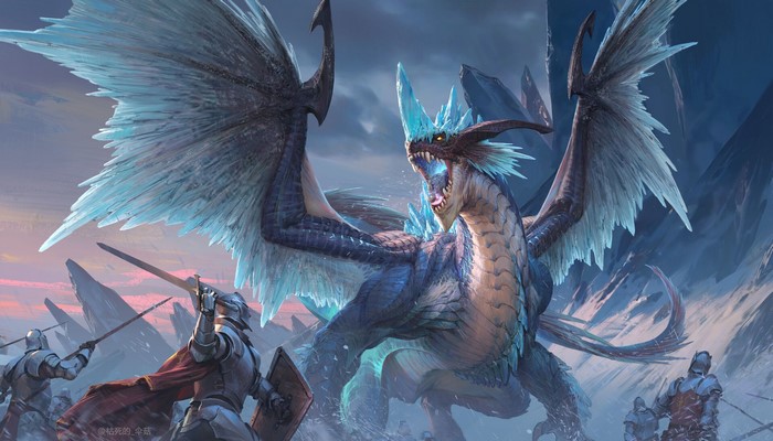 dragon, creature, fantasy art, fantasy armor, yellow eyes, knight, artwork, shield, sword, battle