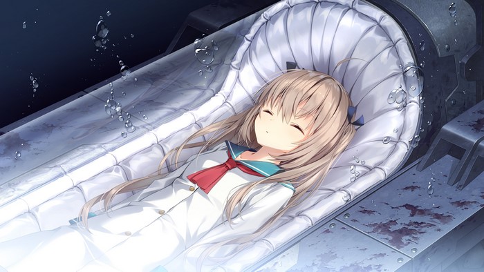 4K, Yusano, school uniform, closed eyes, anime girls