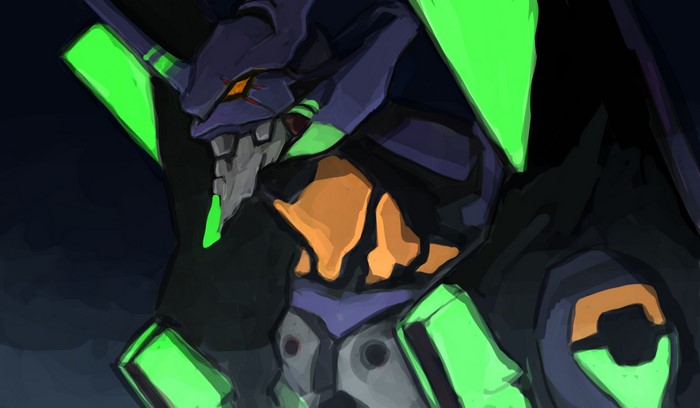 4K, Neon Genesis Evangelion, anime, EVA Unit 01