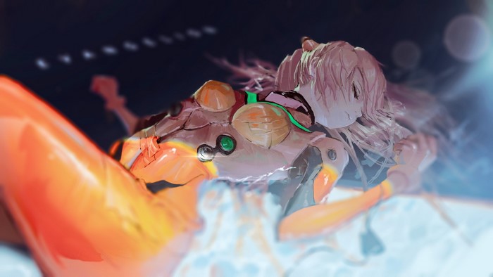 bodysuit, anime girls, Asuka Langley Soryu, anime, Neon Genesis Evangelion, Neg