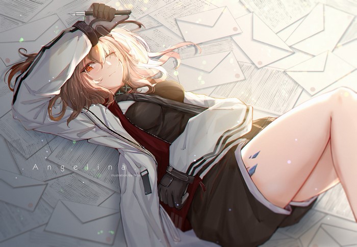 anime, Angelina(Arknights), anime girls, Arknights, Niuy