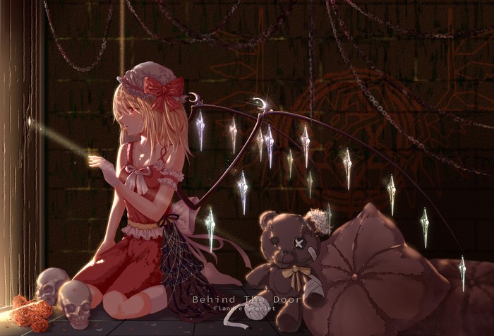 4K, Niuy, Touhou, Flandre Scarlet, anime, anime girls