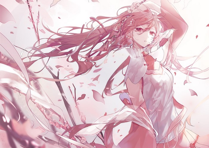 anime girls, Hatsune Miku, anime, Sakura Miku, Vocaloid, cherry blossom