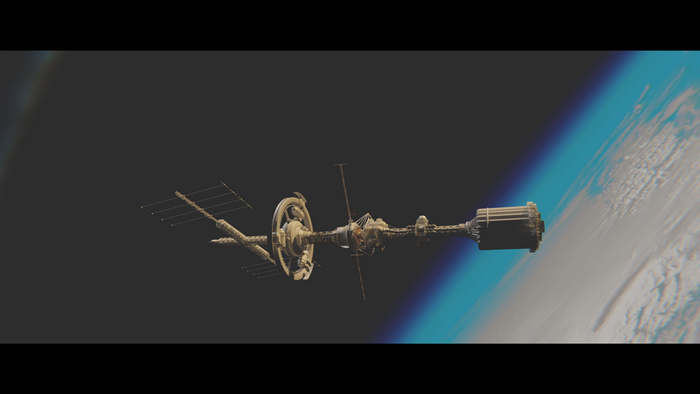 Mars, 3D graphics, spaceship, CGI, digital, planet, space