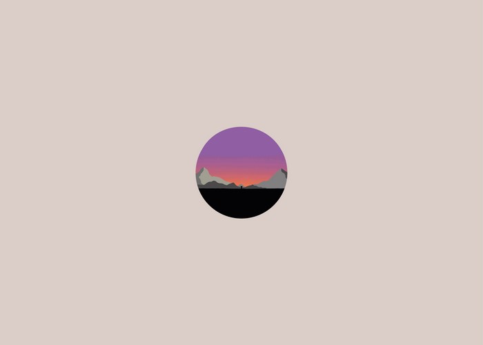 minimalism, hills, Chill Out, sunrise, circle, vector, soft gradient, landscape, digital, sunset
