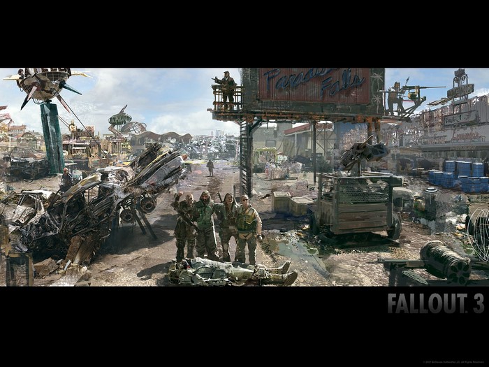 video game art, Fallout, Fallout 3