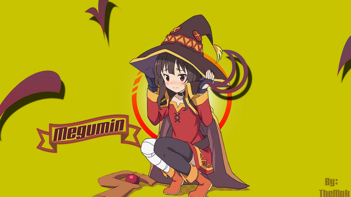anime girls, Megumin (KonoSuba), anime, Kono Subarashii Sekai ni Shukufuku wo!